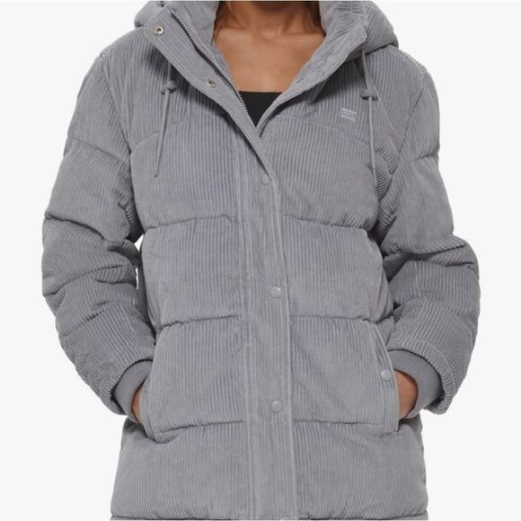 Levi's Jackets & Blazers - NWT.. LEVI'S.. gray, puffer, courderoy jacket..